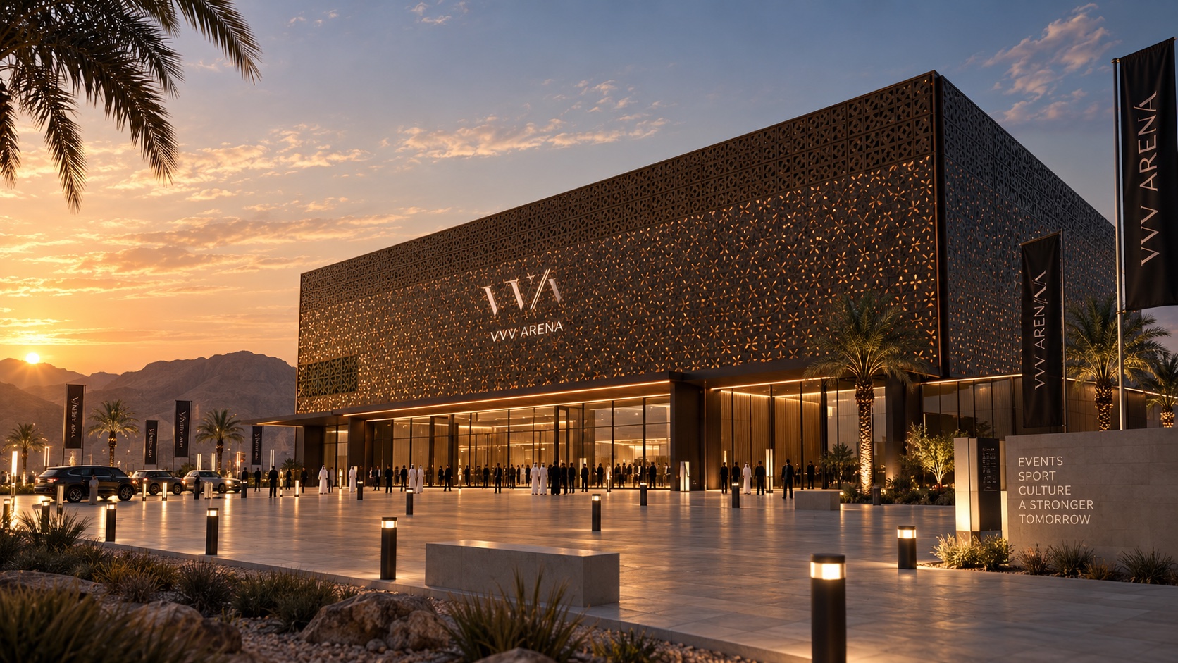 VVV Arena architectural render — The Events Zone
